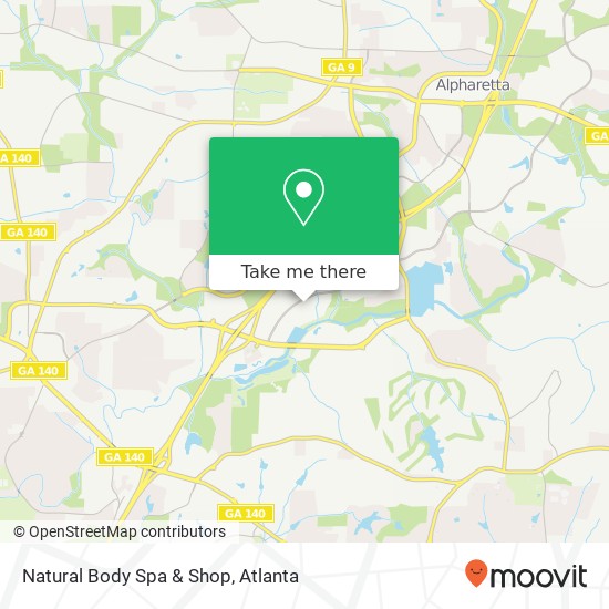 Natural Body Spa & Shop map