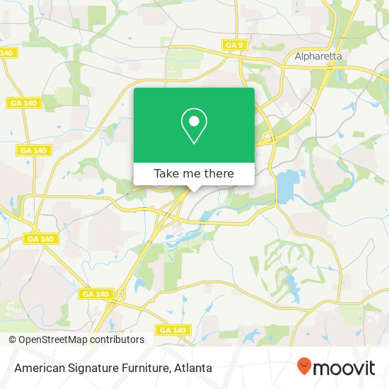 American Signature Furniture map