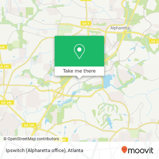 Ipswitch (Alpharetta office) map