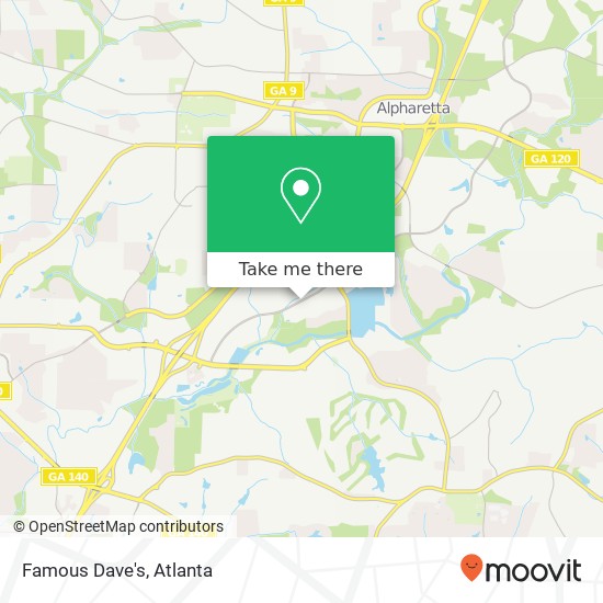 Mapa de Famous Dave's