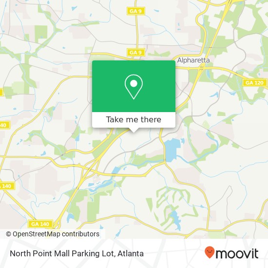 Mapa de North Point Mall Parking Lot