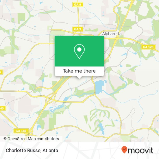 Mapa de Charlotte Russe