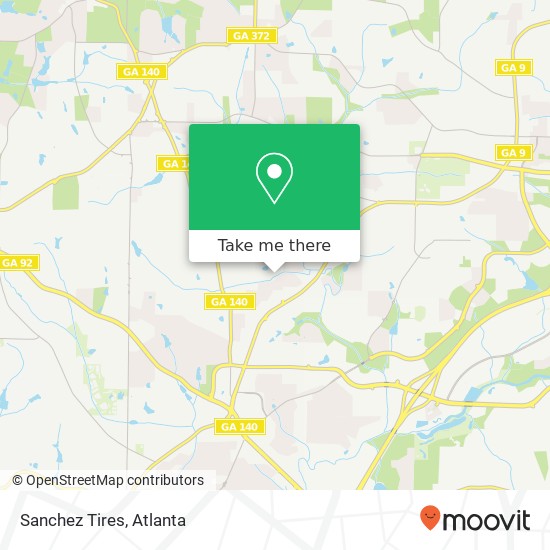 Sanchez Tires map