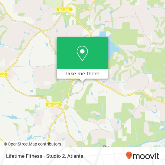 Mapa de Lifetime Fitness - Studio 2