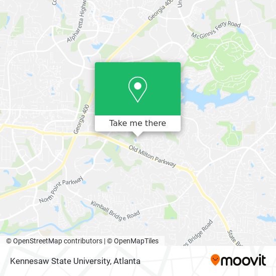 Mapa de Kennesaw State University