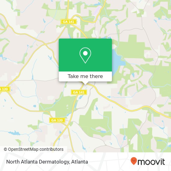 North Atlanta Dermatology map