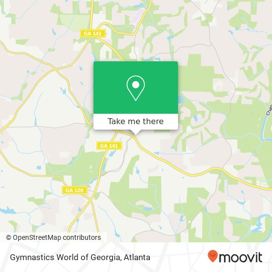 Gymnastics World of Georgia map