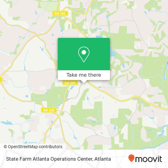 State Farm Atlanta Operations Center map