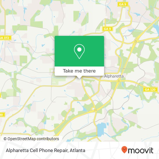 Mapa de Alpharetta Cell Phone Repair