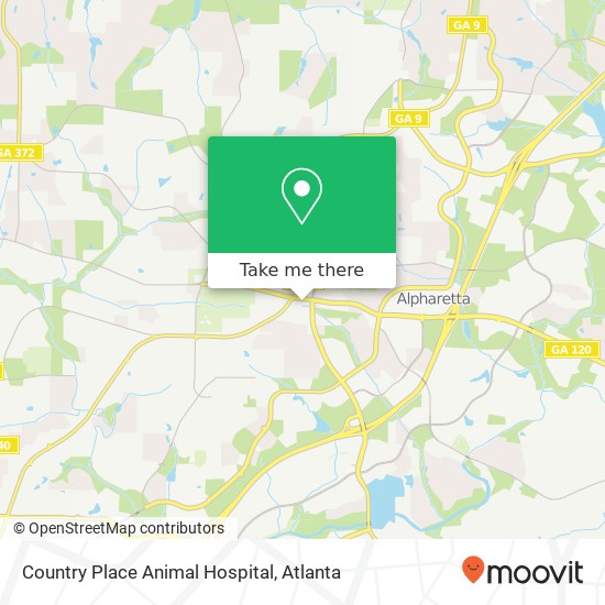 Country Place Animal Hospital map