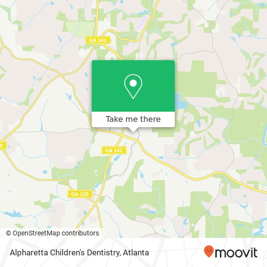 Alpharetta Children's Dentistry map