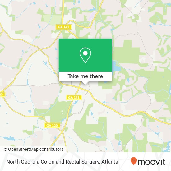 North Georgia Colon and Rectal Surgery map