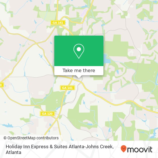 Mapa de Holiday Inn Express & Suites Atlanta-Johns Creek