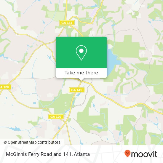 Mapa de McGinnis Ferry Road and 141