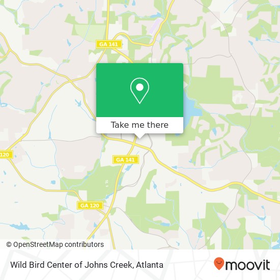 Mapa de Wild Bird Center of Johns Creek