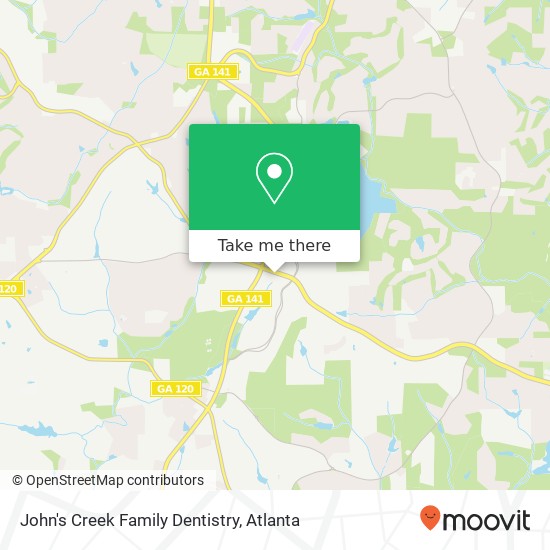 Mapa de John's Creek Family Dentistry