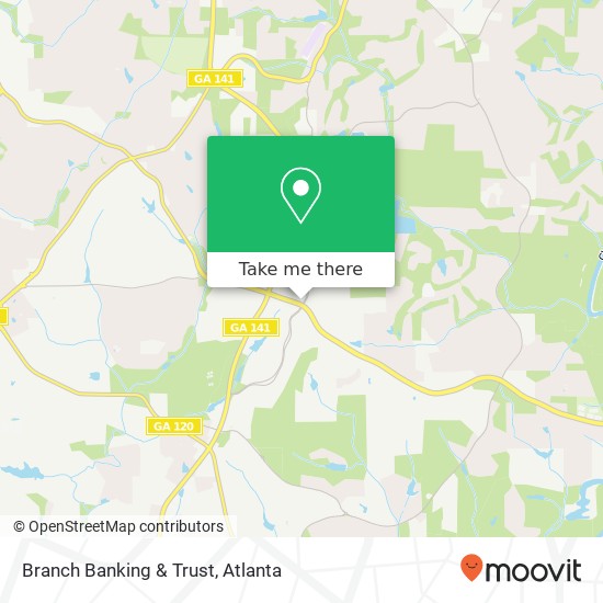 Mapa de Branch Banking & Trust