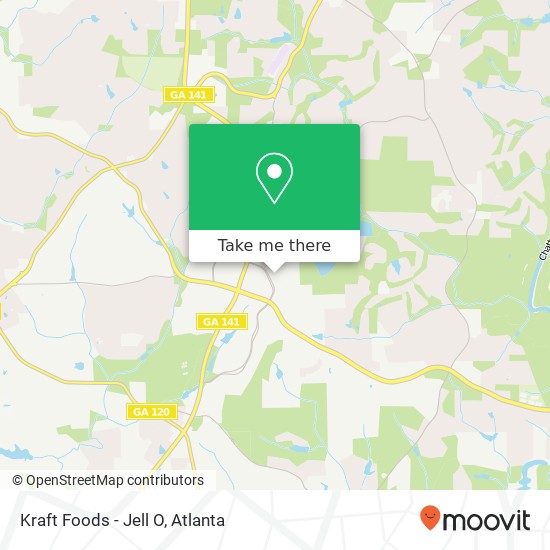 Kraft Foods - Jell O map