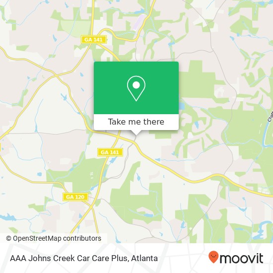 AAA Johns Creek Car Care Plus map