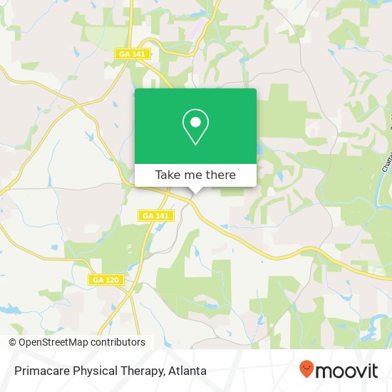 Primacare Physical Therapy map