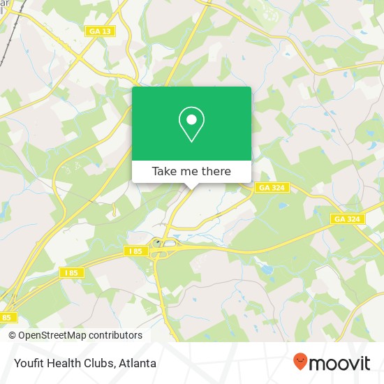 Mapa de Youfit Health Clubs