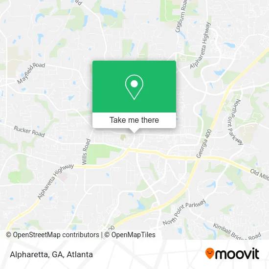 Alpharetta, GA map