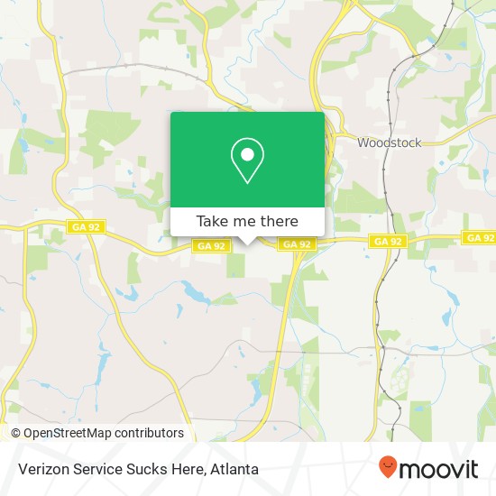 Verizon Service Sucks Here map