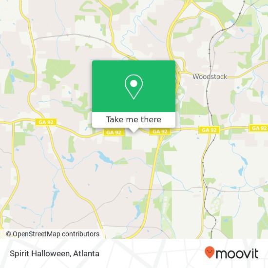 Mapa de Spirit Halloween