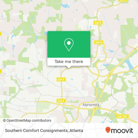 Southern Comfort Consignments map