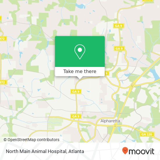 North Main Animal Hospital map