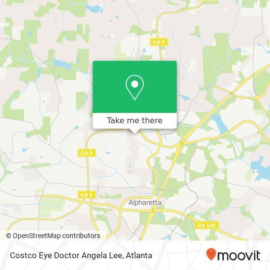 Mapa de Costco Eye Doctor Angela Lee