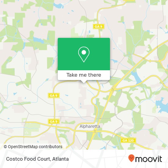 Costco Food Court map