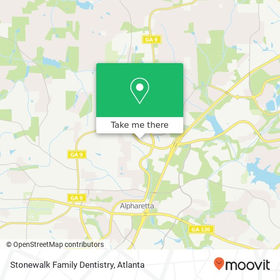 Stonewalk Family Dentistry map