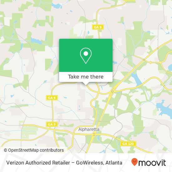 Verizon Authorized Retailer – GoWireless map