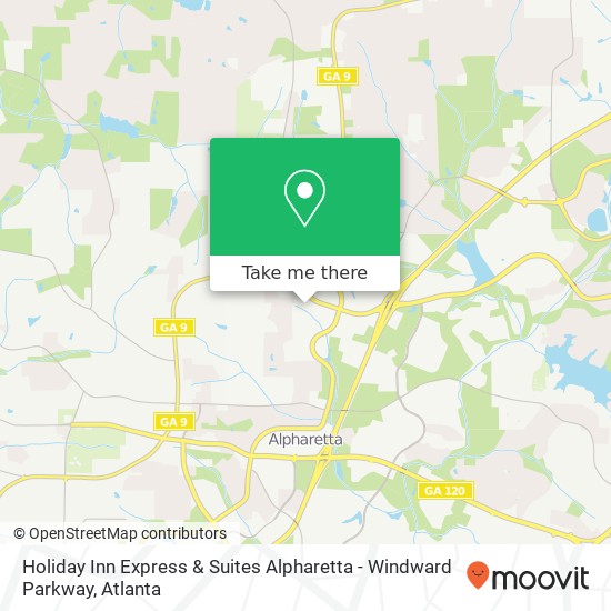 Mapa de Holiday Inn Express & Suites Alpharetta - Windward Parkway