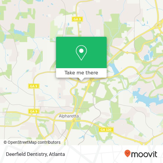 Deerfield Dentistry map