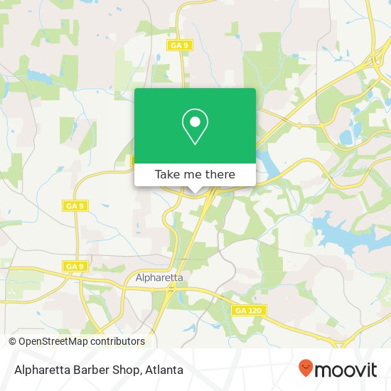 Alpharetta Barber Shop map