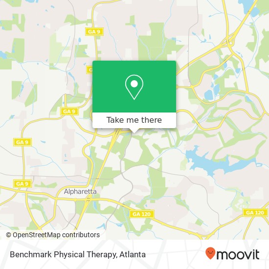 Benchmark Physical Therapy map