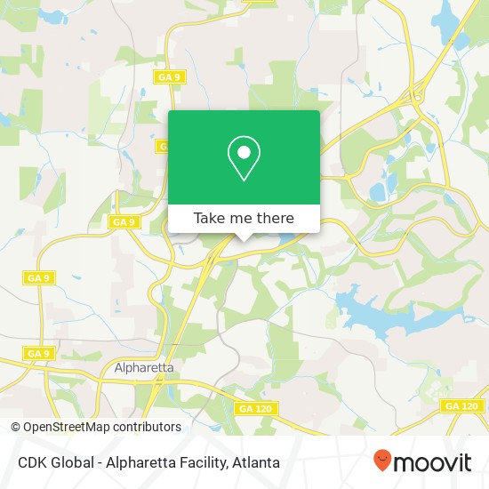 Mapa de CDK Global - Alpharetta Facility