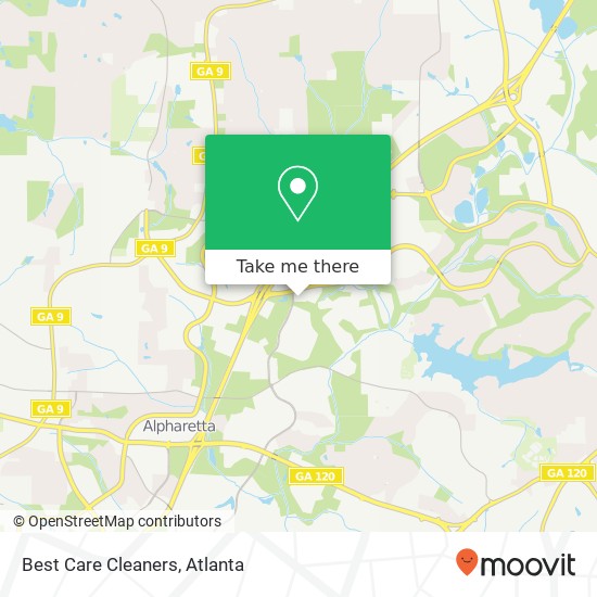 Best Care Cleaners map