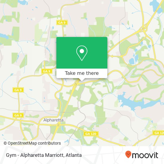 Gym - Alpharetta Marriott map