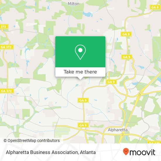Alpharetta Business Association map