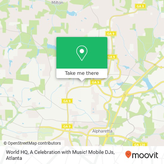 Mapa de World HQ, A Celebration with Music! Mobile DJs