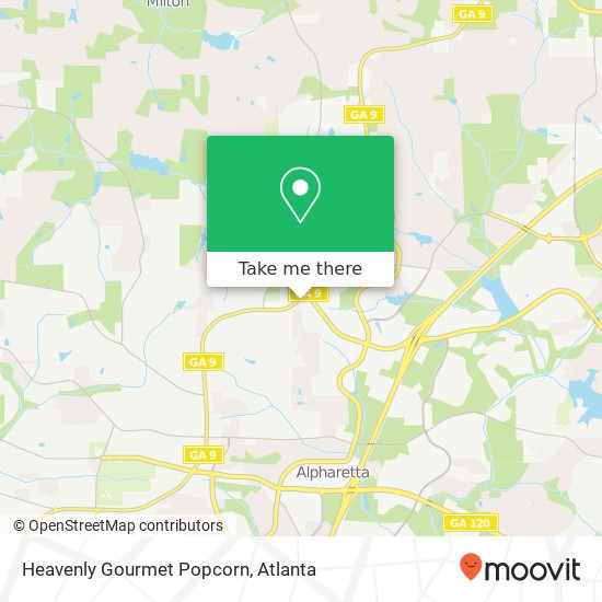 Heavenly Gourmet Popcorn map