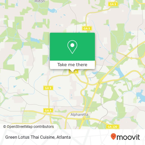 Green Lotus Thai Cuisine map