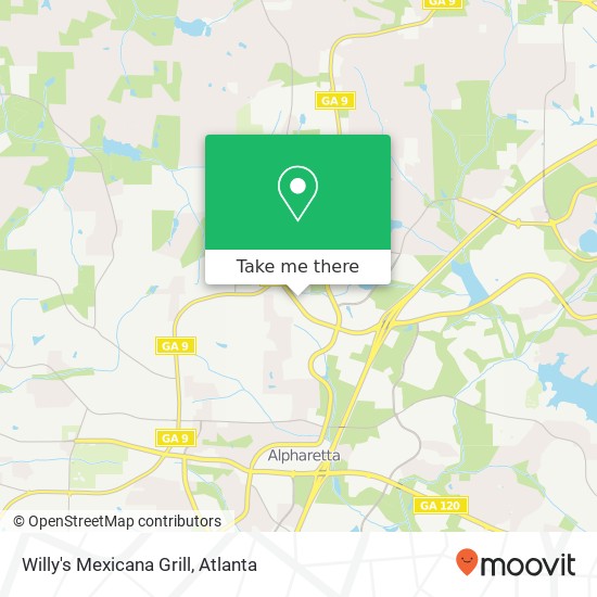 Mapa de Willy's Mexicana Grill