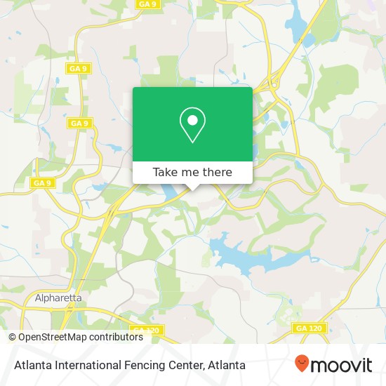 Atlanta International Fencing Center map