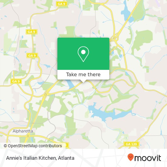 Mapa de Annie's Italian Kitchen