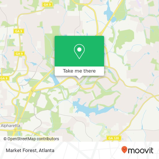 Mapa de Market Forest