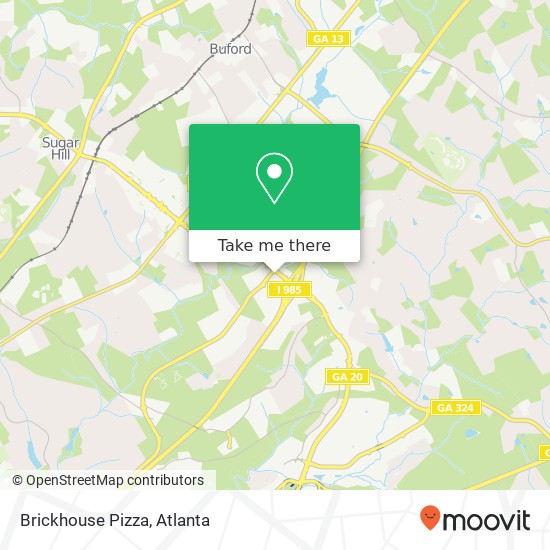 Brickhouse Pizza map